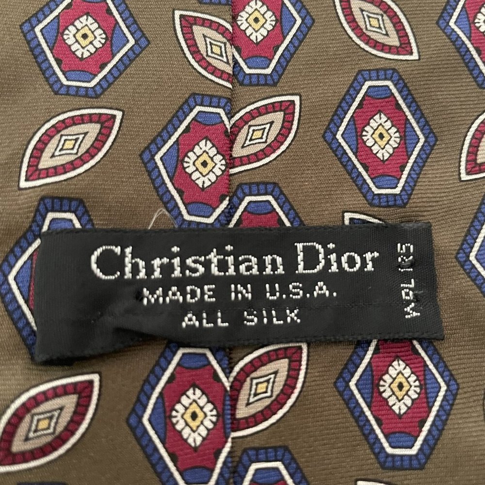 Christian Dior Men's 100% Silk Tie